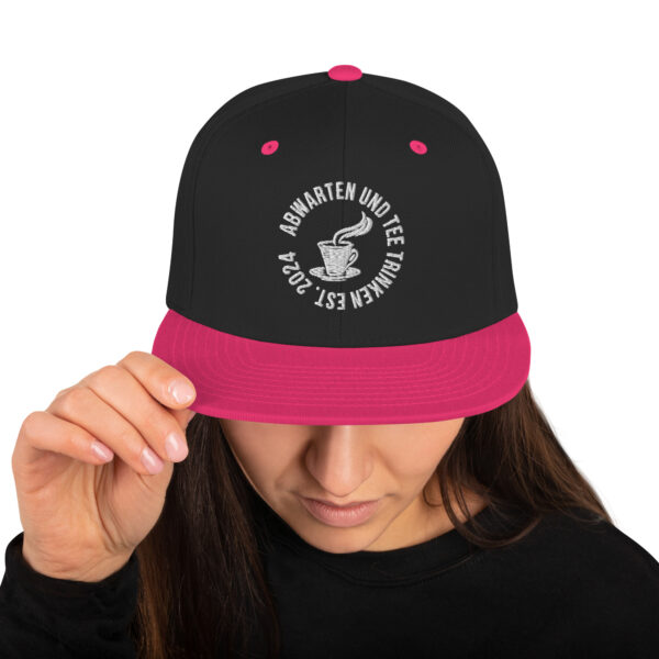Abwarten und Tee Trinken Snapback-Cap – Bild 35