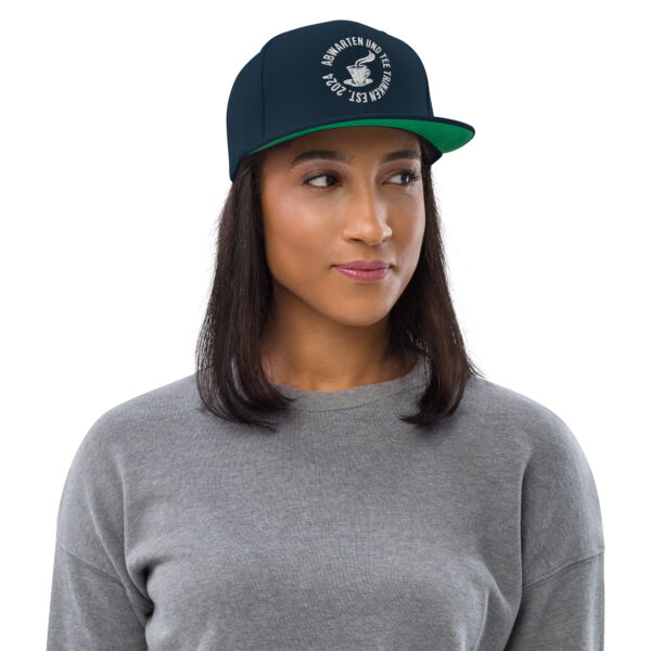 Abwarten und Tee Trinken Snapback-Cap – Bild 20