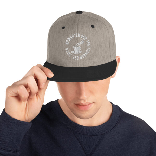 Abwarten und Tee Trinken Snapback-Cap – Bild 27
