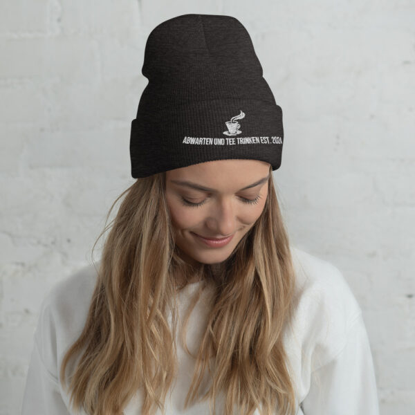 Abwarten und Tee Trinken Beanie – Bild 5