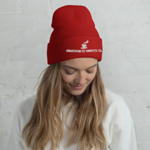Abwarten und Tee Trinken Beanie – Bild 9