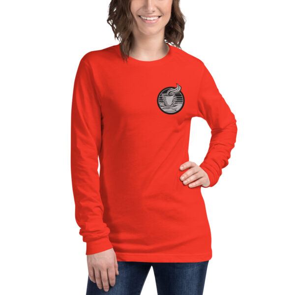 Abwarten und Tee Trinken Langärmeliges Unisex-T-Shirt – Bild 5