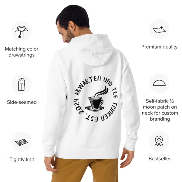Abwarten und Tee Trinken Unisex-Kapuzenpullover – Bild 8