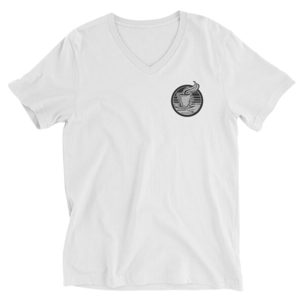 Abwarten und Tee Trinken Unisex-T-Shirt mit V-Ausschnitt